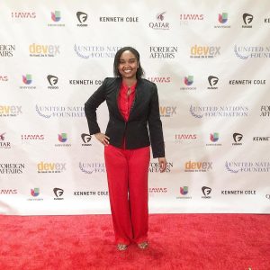 Profile picture of Briana Booker, the CEO of Fromgirltogirl.com at the UN Foundation's Global Beat 2016 bash.