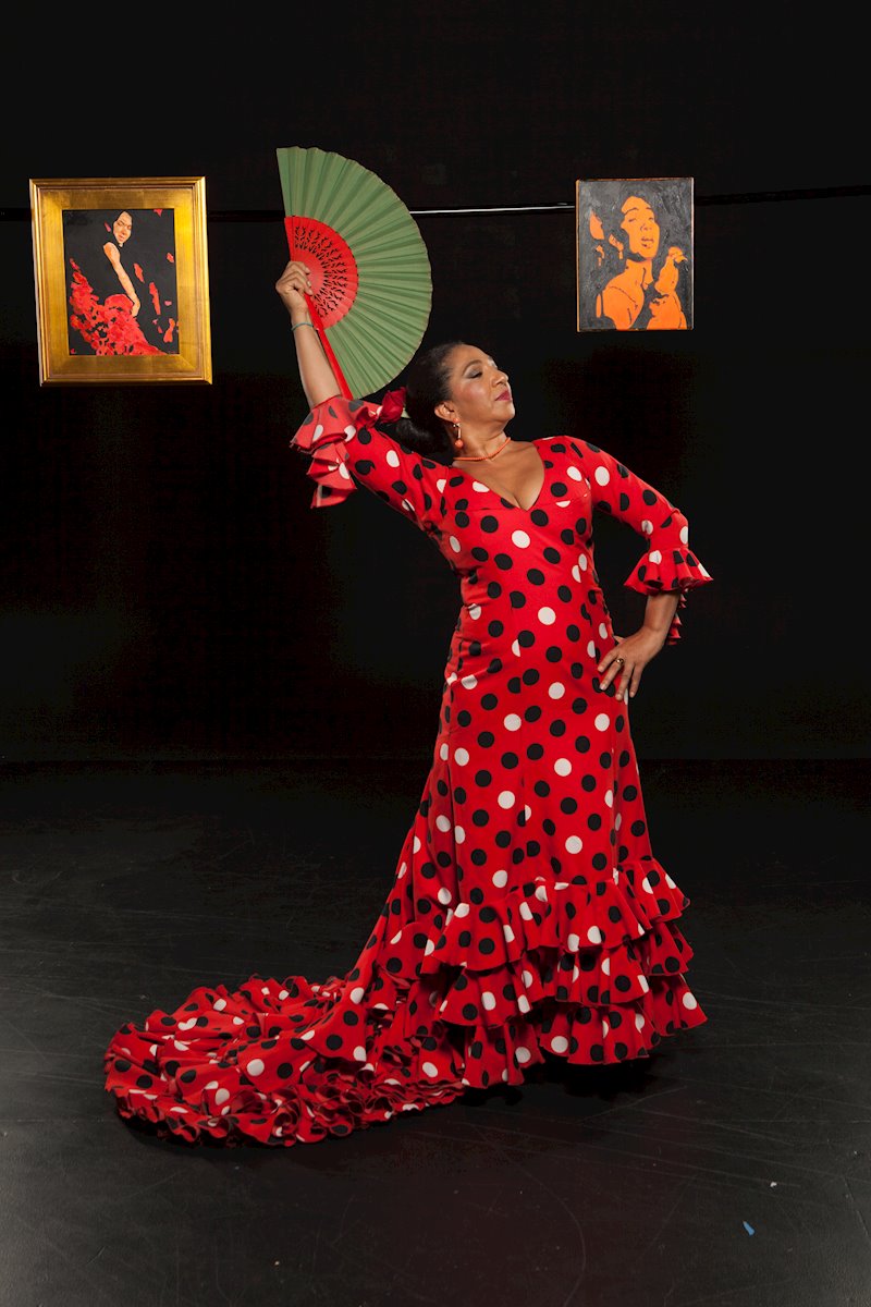  Elena Andujar shows flamenco dance and sings a song from her album Flamenco in Time