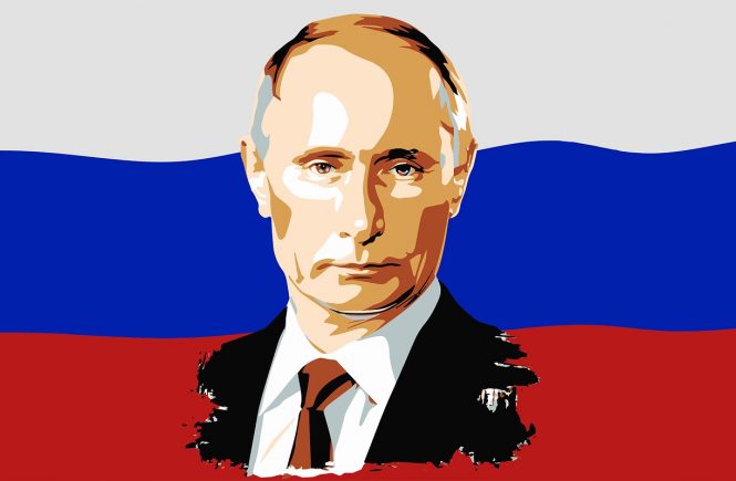 Putin and the Russian Flag