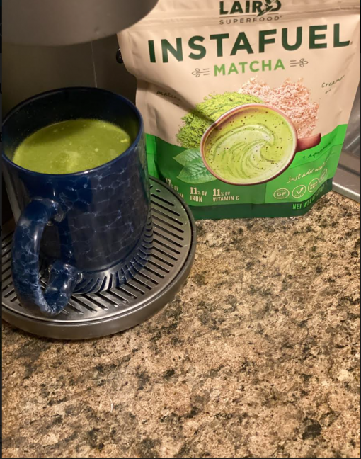 Instafuel Matcha Latte made by Laird Superfood.
