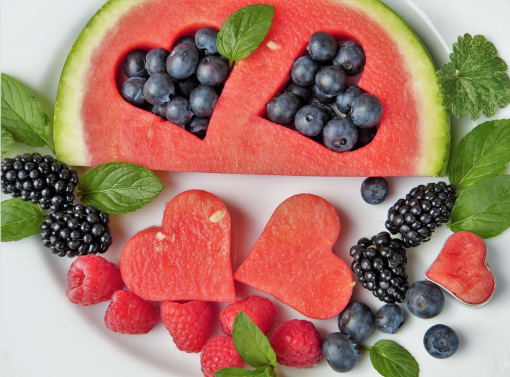 Fruit salad. Fruit platter. Healthy food diet.
